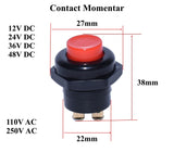 Push Buton Plastic de Impuls 12VDC / 250VAC