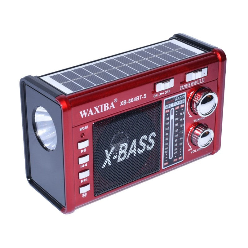 Radio cu Panou Solar si Lanterna XB-864