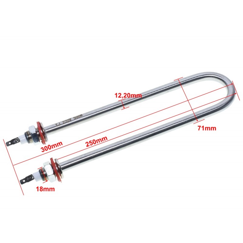 Rezistenta Nichelata Tip U / TJ 500W