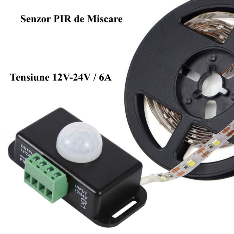 Senzor PIR-8 Comutator Miscare 24V-6A