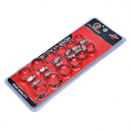 Set 12 Coliere din Inox cu Strangere pentru Furtun