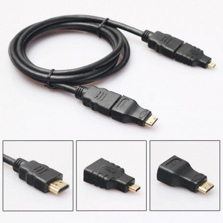 Set Cablu HDMI + Mini +Micro 1,5M