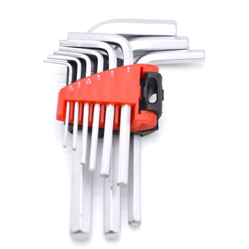 Set 9 Chei Imbus Profesionale, De la 1.5mm la 10mm, Suport plastic