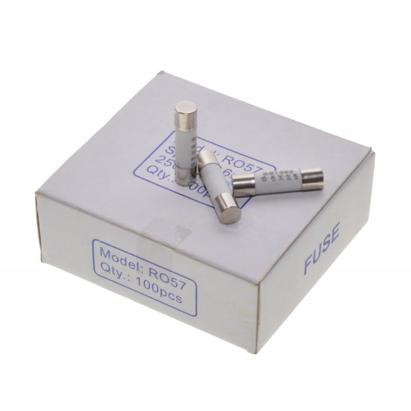 Siguranta Rapida 6X25MM de Ceramica 2A / 100Buc