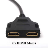 Spliter HDMI 2 IN 1, 30 cm