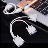 Spliter VGA Tata - 2 VGA Mama/Alb