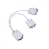 Spliter VGA Tata - 2 VGA Mama/Alb