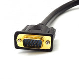 Spliter VGA Tata - 2 VGA Mama/Negru