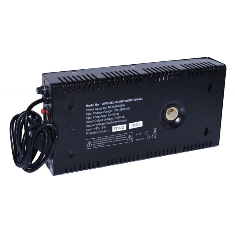 Stabilizator de Tensiune Slimpower cu Releu AVR-1000VA