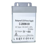 Sursa Alimentare de Exterior 5V - 200W / 40A
