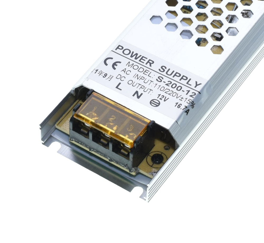 Sursa de Alimentare Slim, 12V, 16,7A, Putere 200W