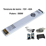 Sursa de Alimentare Slim 12V - 500W / 42A