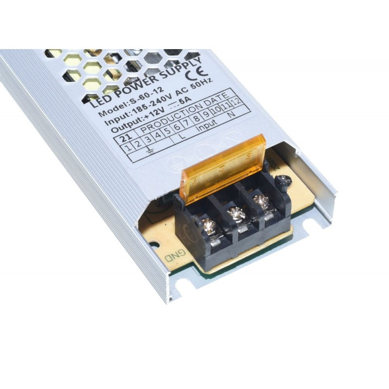 Sursa de Alimentare Slim, 12V , 5A, Putere 60W