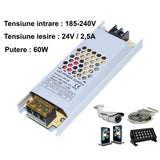Sursa de Alimentare Slim 24V - 2,5A / 60W