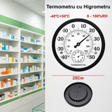 Termometru Rotund -40+50°C cu Higrometru 0-100RH - TH9250P
